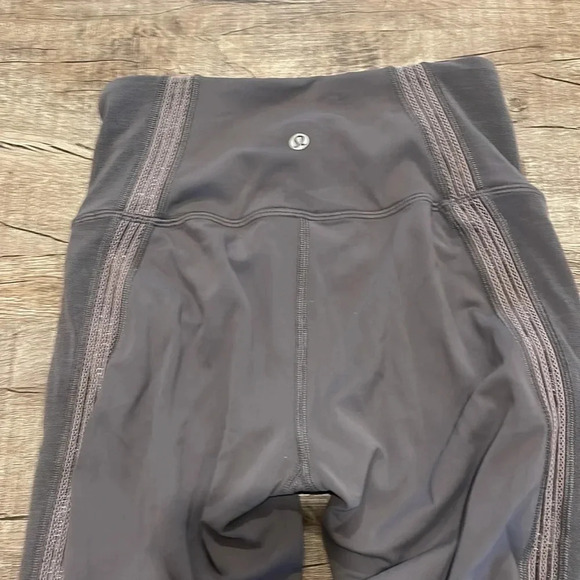 Lululemon Power Lines Pant *28" - Titanium / Dark Chrome - Size 4 - Picture 11 of 12
